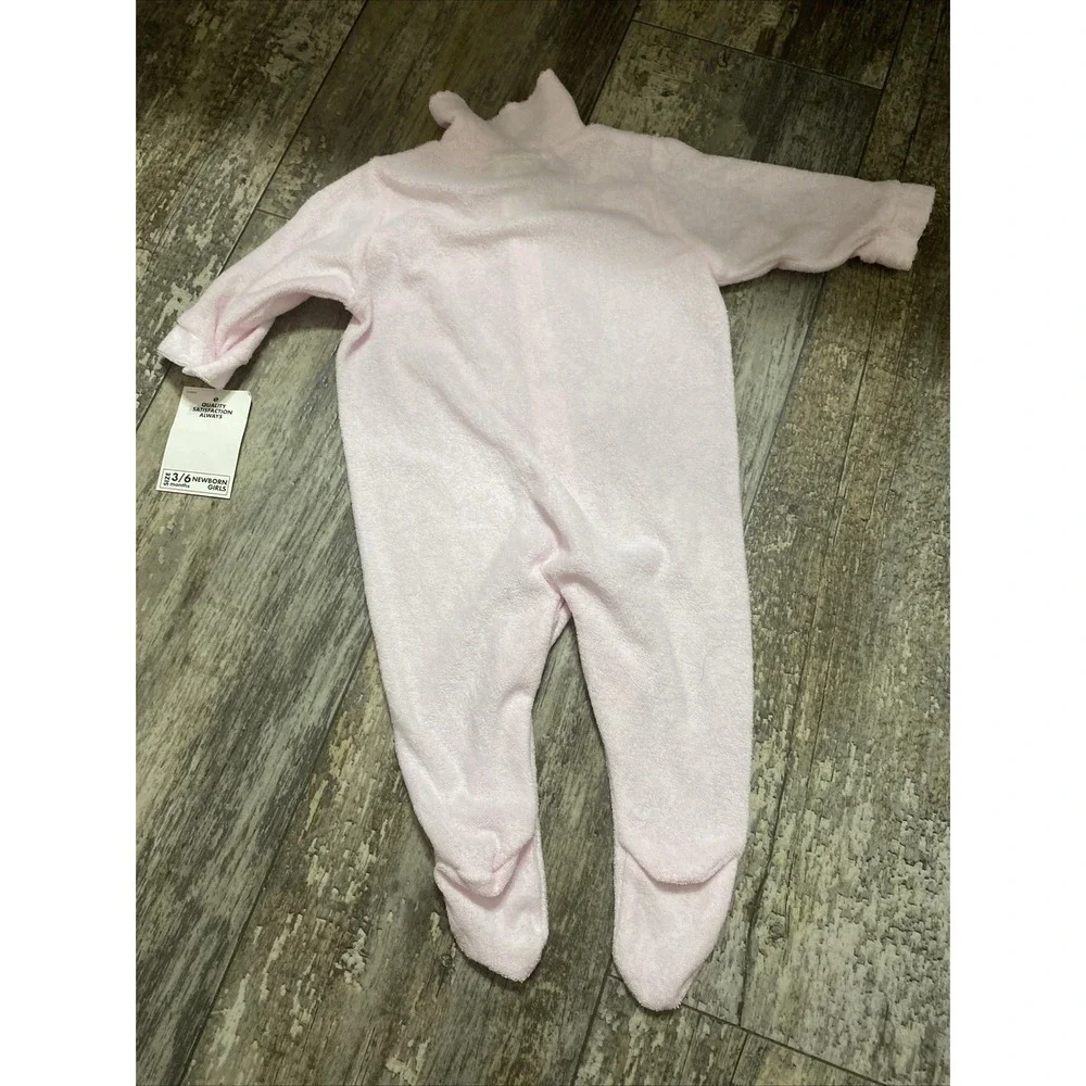 Vintage Basic Editions Baby Girl‎ Pajamas Sleeper Button Up Size 3/6 Months New
